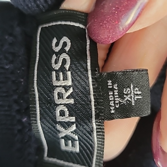 Express Red and Blue Striped Sweater - Picture 6 of 6